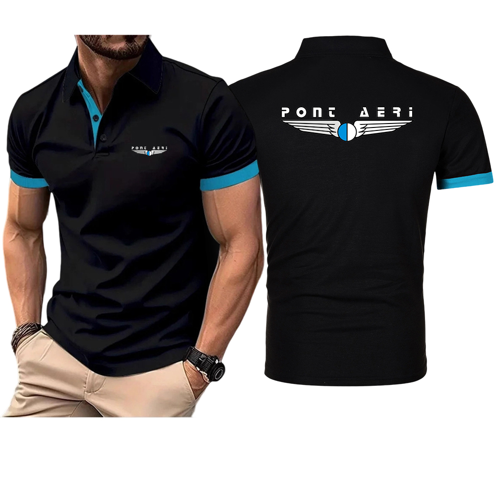 Polo Shirt Pique - Polo Basic da Uomo Disco Logo