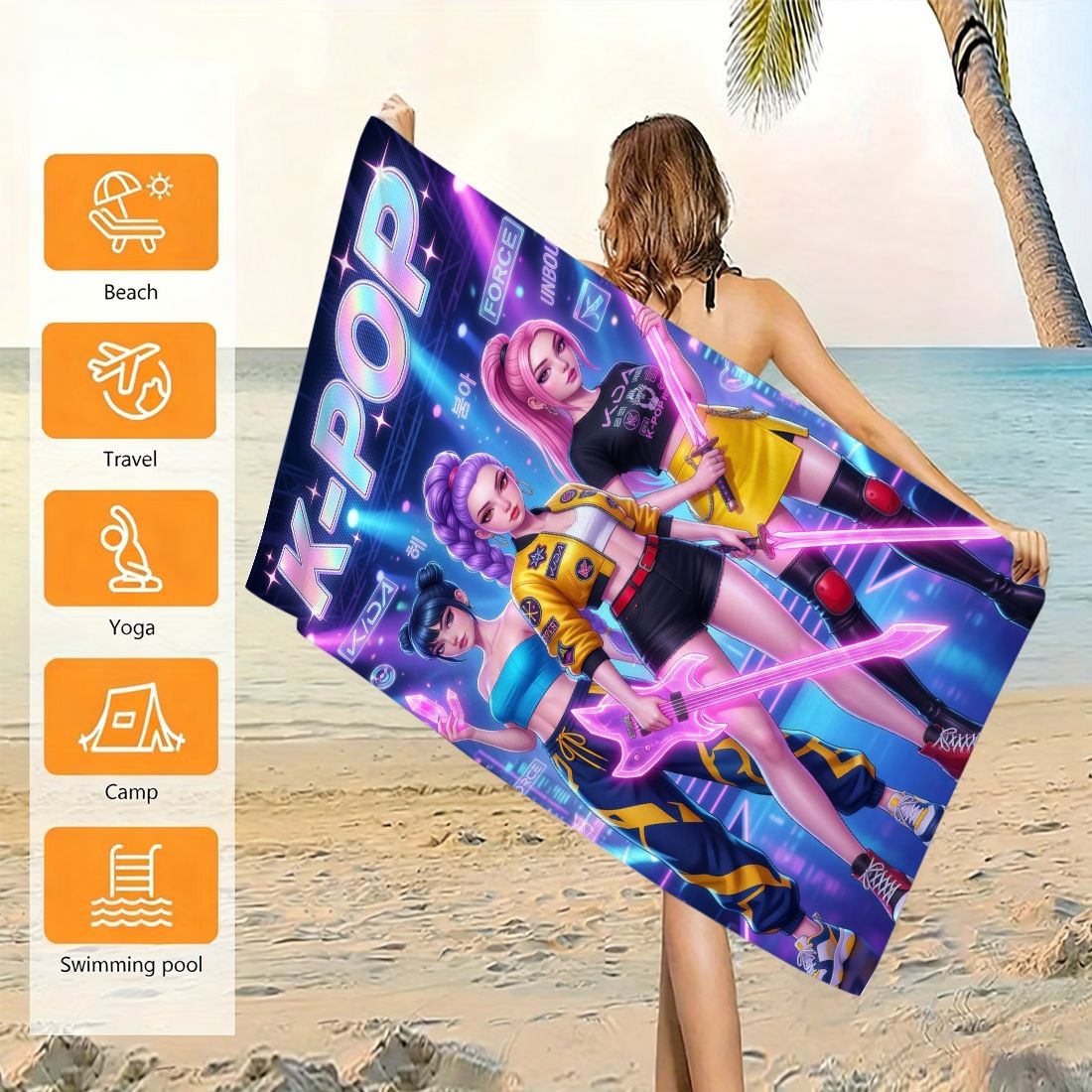 Telo Mare Grande con Stampa K- - Beach Towel Large recensione e prezzo